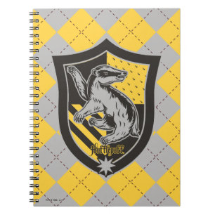 Harry Potter   Hufflepuff House Pride Vapensköld Anteckningsbok Med Spiral