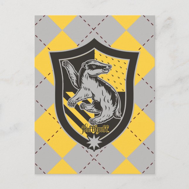 Harry Potter | Hufflepuff House Pride Vapensköld Vykort (Framsida)