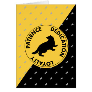 Harry Potter HUFFLEPUFF™ House Traits Graphic Hälsningskort