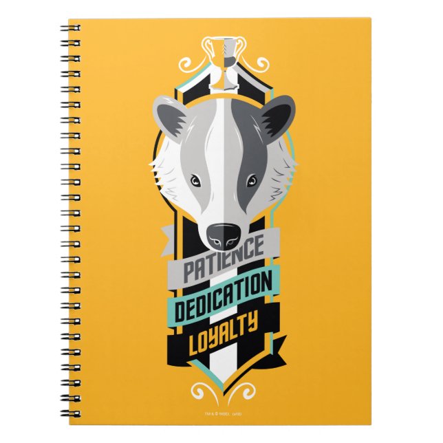 Harry Potter | HUFFLEPUFF™ House Traits Sigil Anteckningsbok (Framsidan)