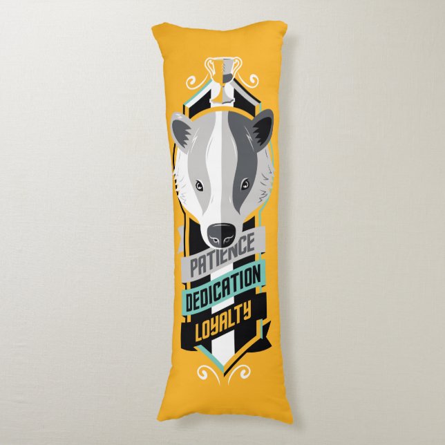 Harry Potter | HUFFLEPUFF™ House Traits Sigil Kroppskudde (Framsidan Vertikal)