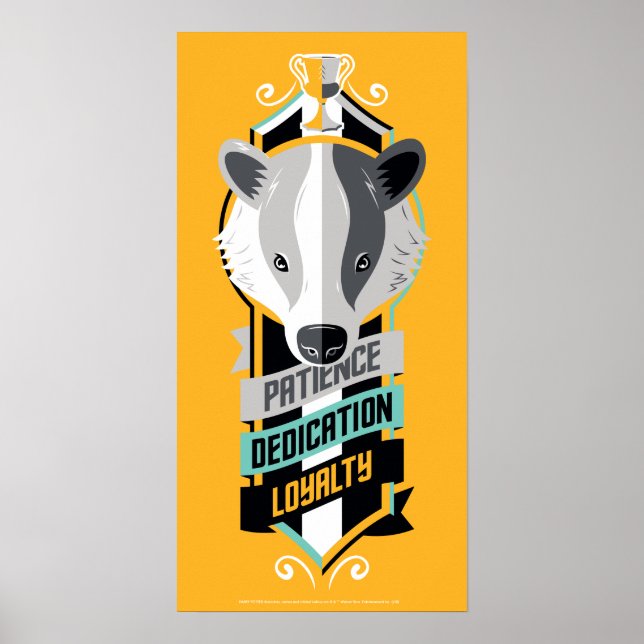 Harry Potter | HUFFLEPUFF™ House Traits Sigil Poster (Framsidan)