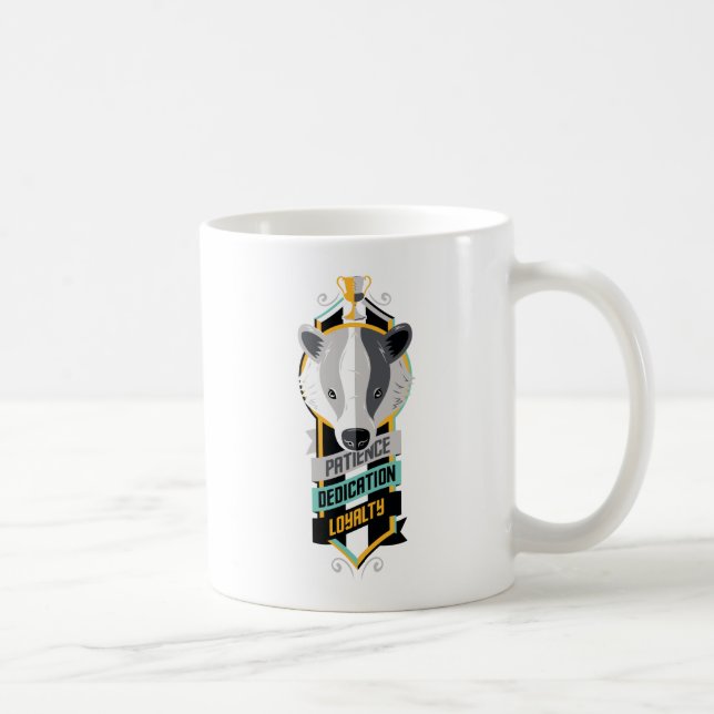 Harry Potter | HUFFLEPUFF™ husdrag Sigil Kaffemugg (Höger)