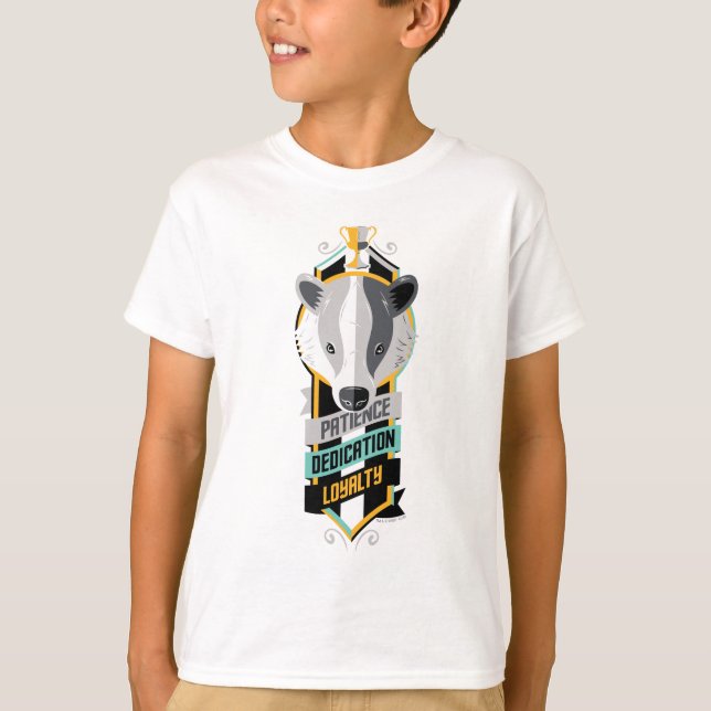 Harry Potter | HUFFLEPUFF™ husdrag Sigil T-shirt (Framsida)