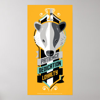 Harry Potter | HUFFLEPUFF™ Husets egenskaper sigil Poster