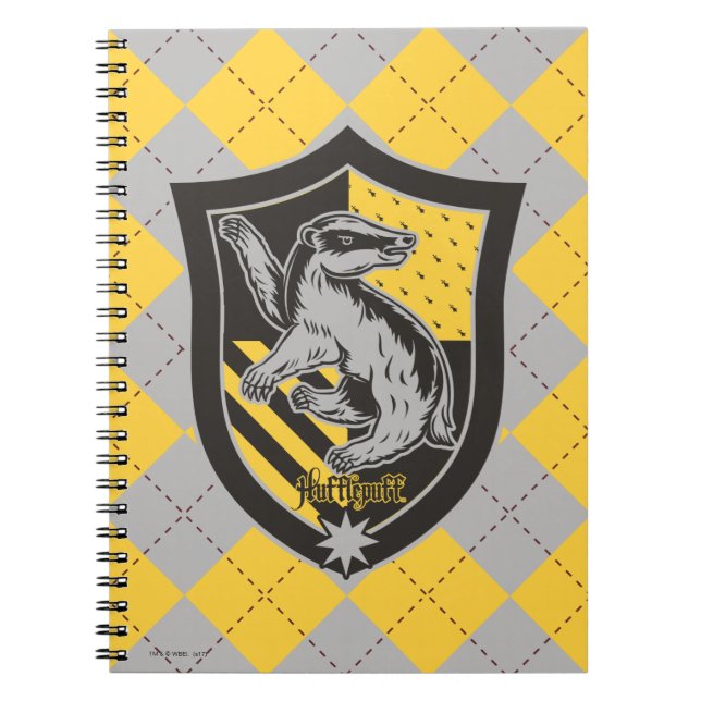Harry Potter | Hufflepuff Husets stolthet vapenskö Anteckningsbok Med Spiral (Framsidan)