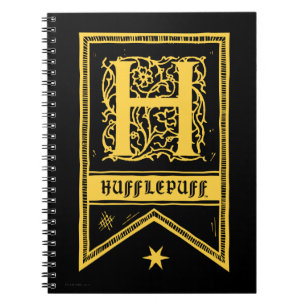 Harry Potter Hufflepuff Monogram Banner Anteckningsbok