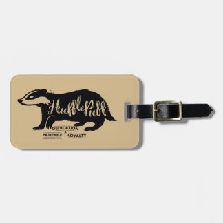 Harry Potter | HUFFLEPUFF™ Silhouettetypografi Bagagebricka