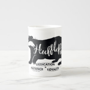 Harry Potter HUFFLEPUFF™ Silhouettetypografi Benporslin Mugg