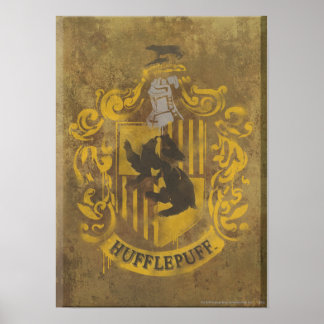 Harry Potter | Hufflepuff Vapen Färgsprej Poster