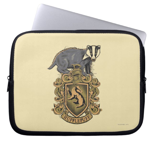 Harry Potter | Hufflepuff-vapen med grävling Laptop Fodral (Framsidan)