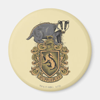 Harry Potter | Hufflepuff-vapen med grävling Magnet