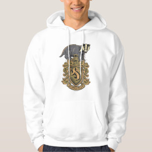 Harry Potter Hufflepuff-vapen med grävling Sweatshirt Med Luva