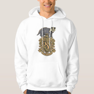 Harry Potter | Hufflepuff-vapen med grävling Sweatshirt Med Luva