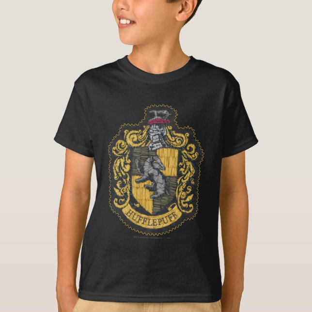 Harry Potter | Hufflepuff Vapenmärke Patch T-shirt (Framsida)