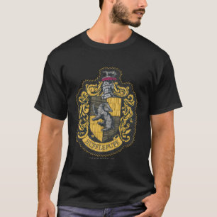 Harry Potter Hufflepuff Vapenmärke Patch T Shirt