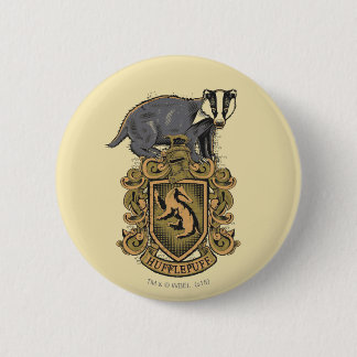 Harry Potter | Hufflepuff-Vapensköld med Badger Knapp