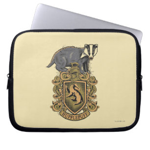 Harry Potter   Hufflepuff-Vapensköld med Badger Laptop Fodral