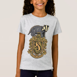 Harry Potter   Hufflepuff-Vapensköld med Badger T Shirt