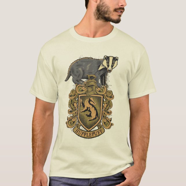 Harry Potter | Hufflepuff vapensköld med Tee Shirt (Framsida)