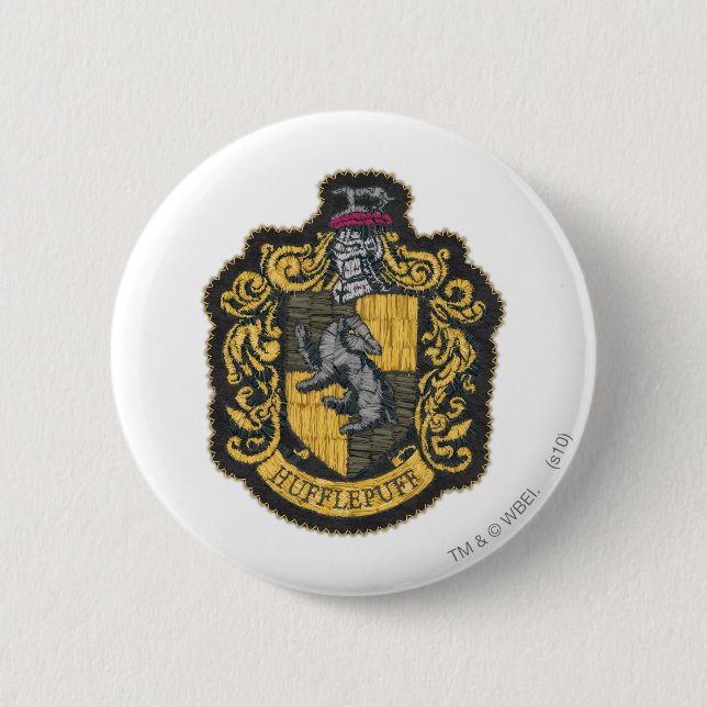 Harry Potter | Hufflepuff Vapensköld Patch Knapp (Framsida)