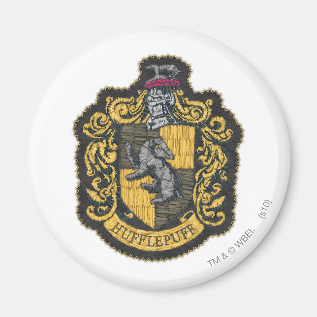 Harry Potter | Hufflepuff Vapensköld Patch Magnet (Framsidan)
