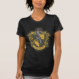 Harry Potter   Hufflepuff Vapensköld Patch T-shirt