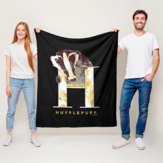 Harry Potter | HUFFLEPUFF™ Vattenfärg Badger Fleecefilt