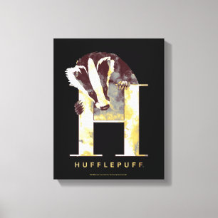 Harry Potter HUFFLEPUFF™ Vattenfärg Grävling Canvastryck