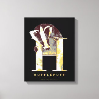 Harry Potter | HUFFLEPUFF™ Vattenfärg Grävling Canvastryck