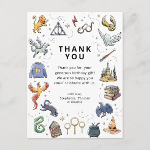 Harry Potter Icons Birthday Tack Vykort