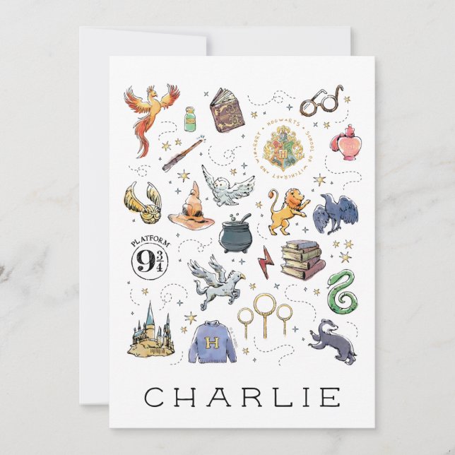 HARRY POTTER™ Icons Flat Card (Framsida)