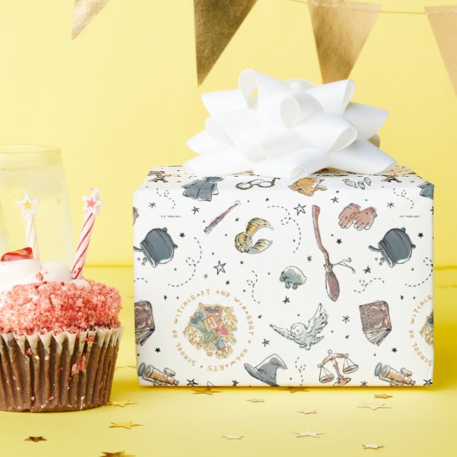 Harry Potter Icons Mönster - födelsedag Presentpapper (Födelsedagsfest)