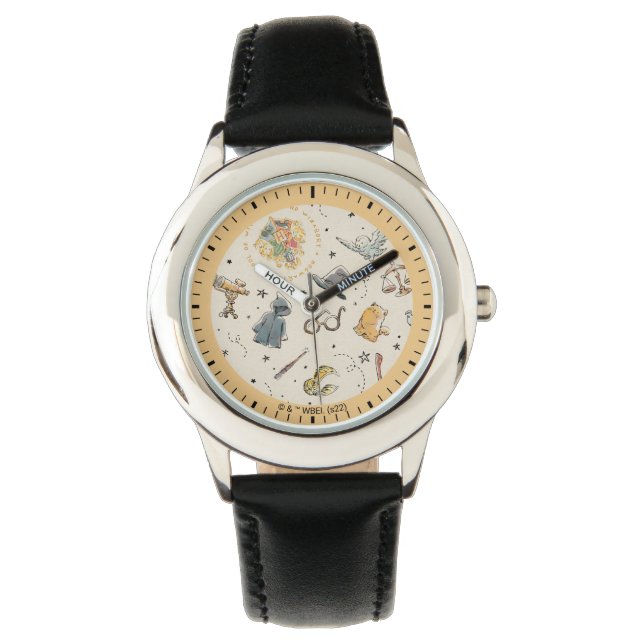 Harry Potter Ikoner Mönster Armbandsur (Framsida)
