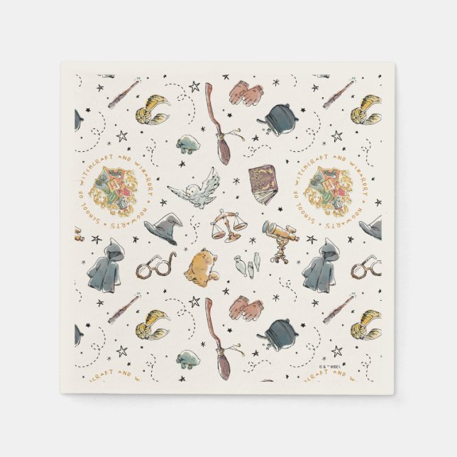 Harry Potter-ikoner Mönster - Födelsedag Pappersservett (Framsidan)