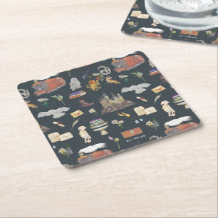HARRY POTTER™   Ikoner Mönster Underlägg Papper Kvadrat