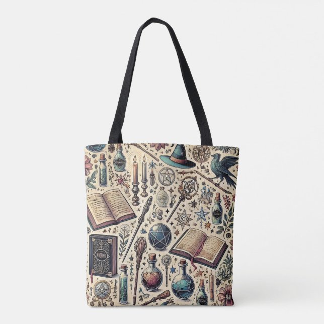 Harry Potter inspirerade till magi tote bag Tygkasse (Baksida)
