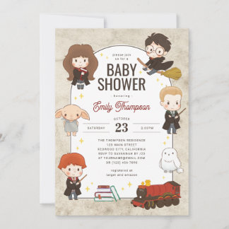 Harry Potter Karaktär Magisk Bebis Shower Inbjudningar