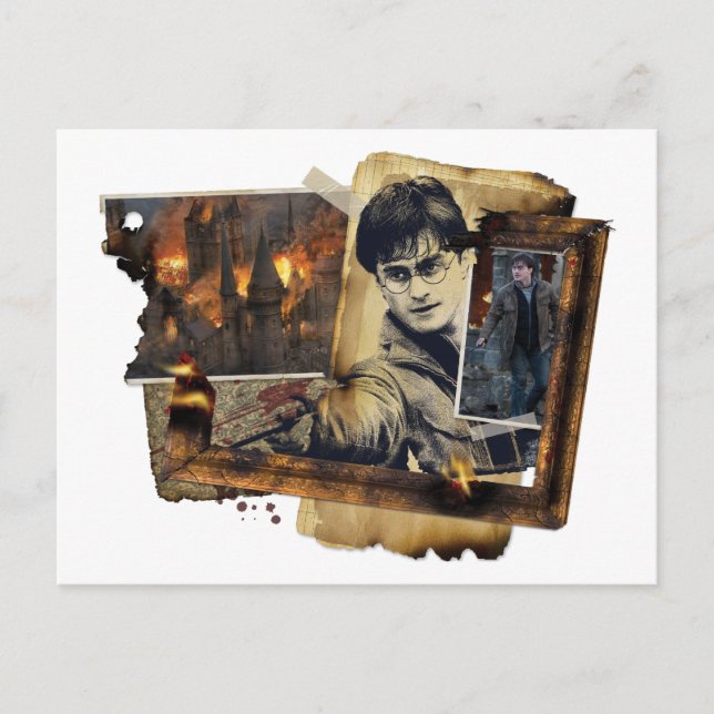 Harry Potter Kollage Vykort (Framsida)