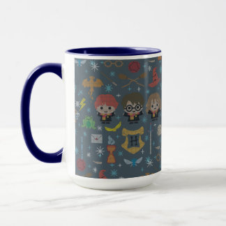 Harry Potter Korsstygnskollage med serieteckningar Mugg