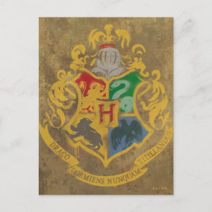 Harry Potter   lantlig Hogwarts vapensköld Vykort