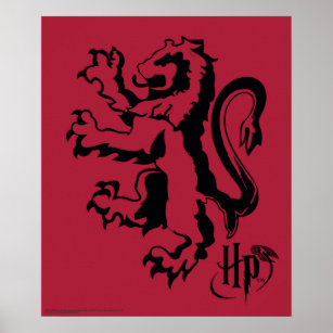 Harry Potter   Lejon ikon för Gryffindor Poster