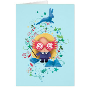 Harry Potter   Luna Lovegood Grafik Hälsningskort