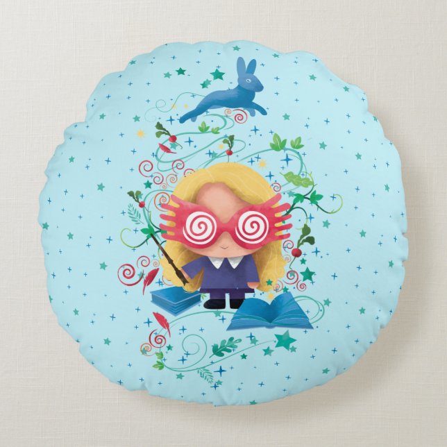 Harry Potter | Luna Lovegood Graphic Rund Kudde (Framsidan)