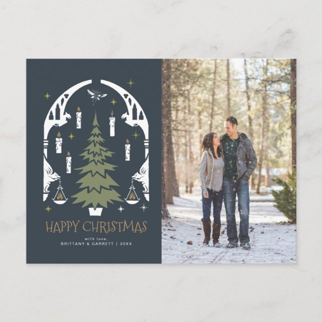 HARRY POTTER™ Magic Julgran Helg Vykort (Framsida)