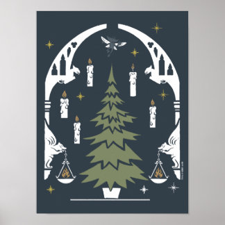 HARRY POTTER™ Magic Julgran Poster