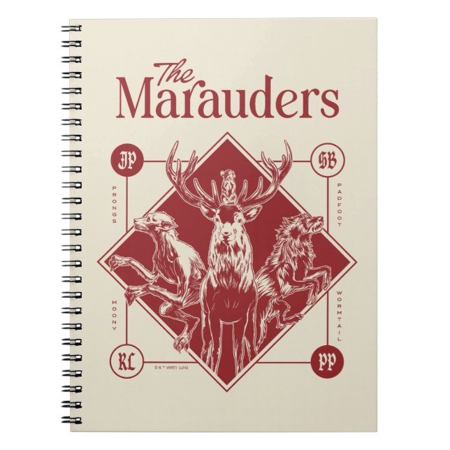 HARRY POTTER™ Marauders Animagus-grafik Anteckningsbok (Framsidan)