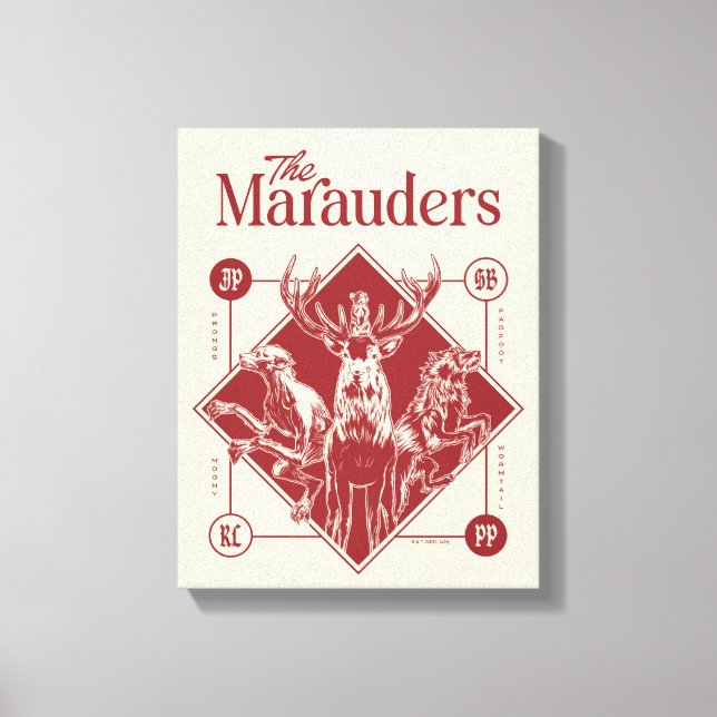 HARRY POTTER™ Marauders Animagus-grafik Canvastryck (Framsida)