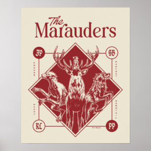 HARRY POTTER™ Marauders Animagus-grafik Poster