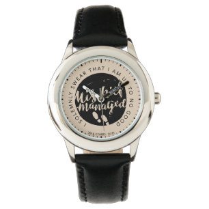 Harry Potter   Marauders Karta Charms Typografi Armbandsur